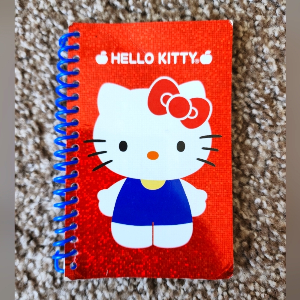 VTG Hello Kitty Mini Sprial Holographic Notebook